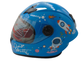 Helmet full face space blue child ULTRA LIGHT