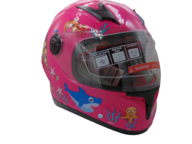 Helmet full face BABY SHARK pink child ULTRA LIGHT