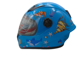 Helmet full face baby shark Blue child ULTRA LIGHT