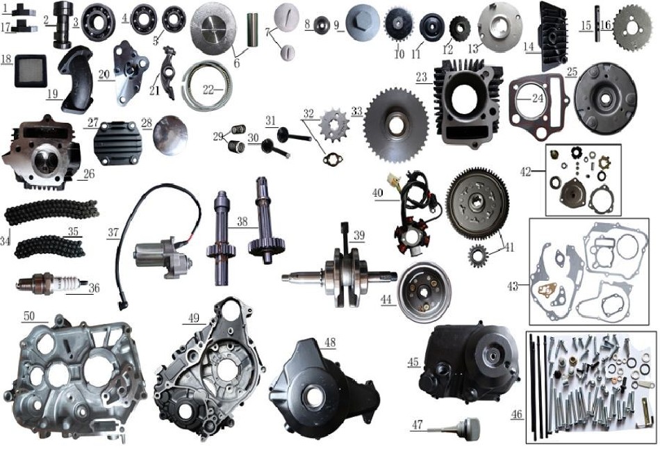 engine parts for motocross TAOTAO DB 10 - VTT LACHUTE