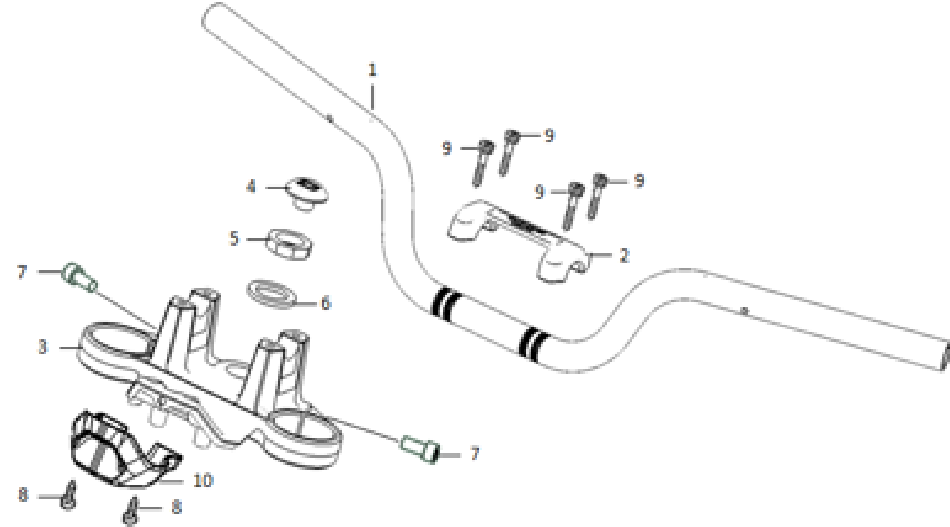 Diagram and Steering parts for SUPER SOCO TC - VTT LACHUTE