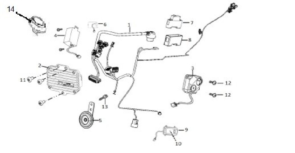 Diagram and Electronic parts for SUPER SOCO TSX - VTT LACHUTE