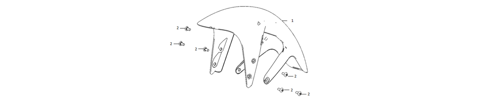 Diagram and parts of Front fender for SUPER SOCO TSX - VTT LACHUTE