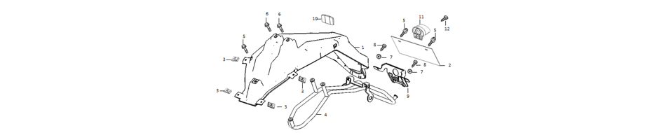 Diagram and License plate parts for SUPER SOCO TSX - VTT LACHUTE
