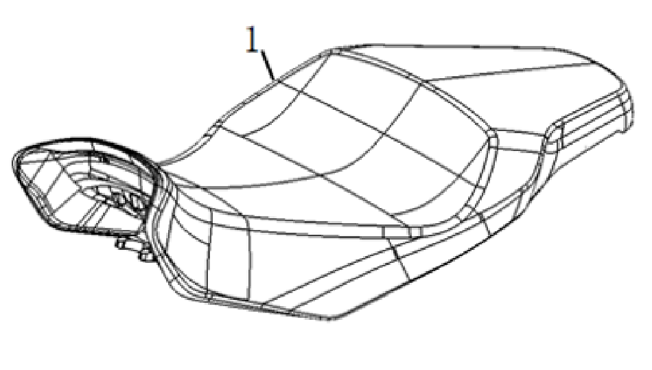 Diagram and parts of Seat for SUPER SOCO STREET HUNTER - VTT LACHUTE