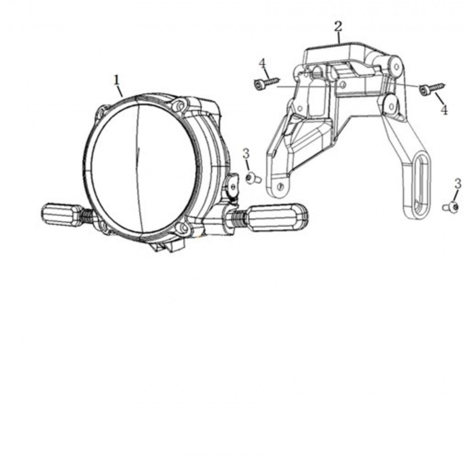 Diagram and parts of Front light SUPER SOCO WANDERER - VTT LACHUTE